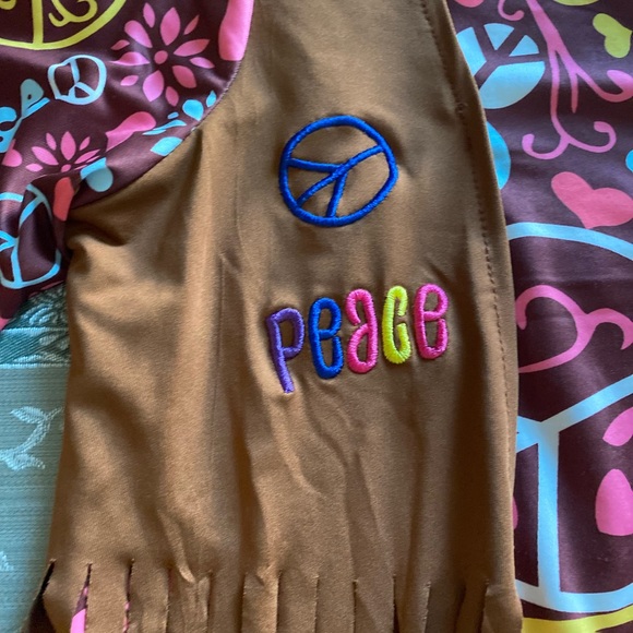 PEACE AND LOVE ❤️ HIPPIE CHILD DRESS COSTUME SIZE MEDIUM 🌟NWOT🌟 - Picture 3 of 13